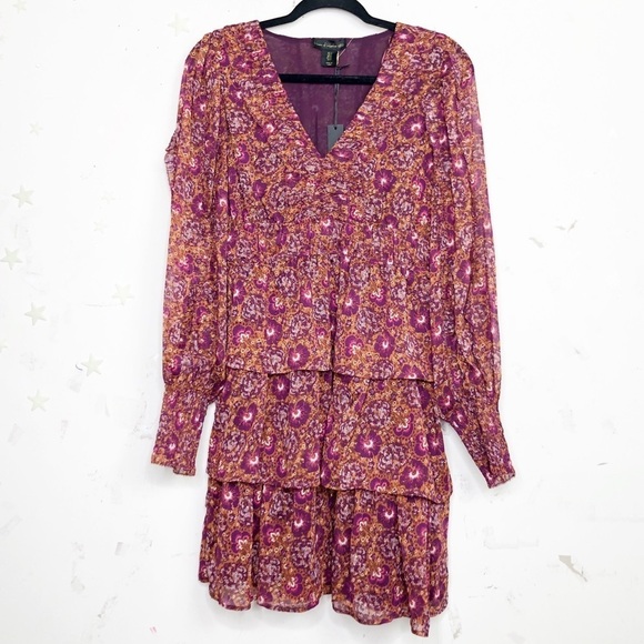 HOUSE of Harlow 1960 tiered floral mini dress - Picture 8 of 13